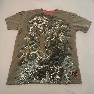 Vintage Affliction Shirt, Signature Series Paul Jeffries Canada, Size Medium